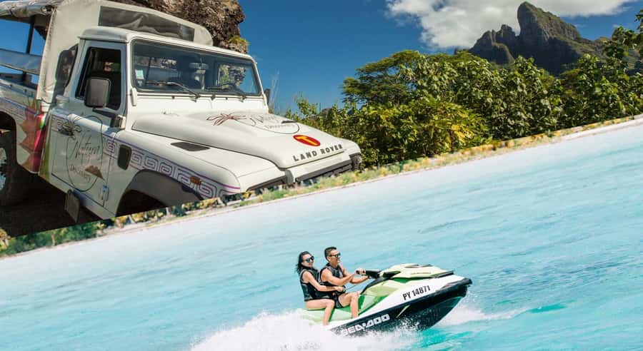 Bora Bora Adventure Day: 4X4 and Jet Ski with Lunch - The 4x4 road around Bora Bora