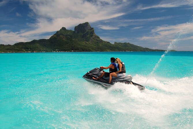 Bora Bora adventure Private Combo Jet Ski and Eco Sharks Snorkel - Who will enjoy this day most?
