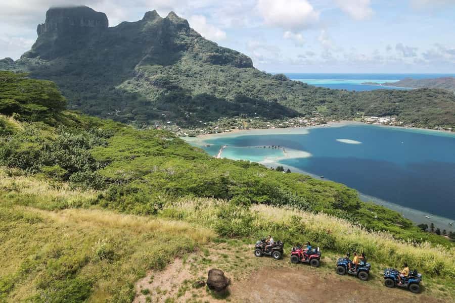 Bora Bora Adventures ATV / QUADS Tours - Fresh fruit, water, and a welcome pause