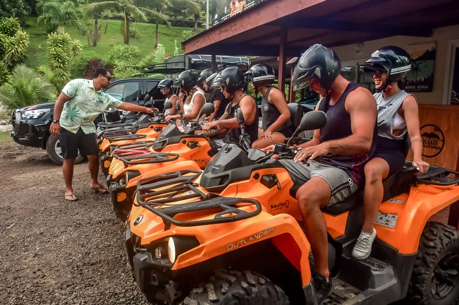 Bora Bora: Combo ATV & Jet Ski Day Trip with Polynesian BBQ - The 9 a.m. ATV start and island roads