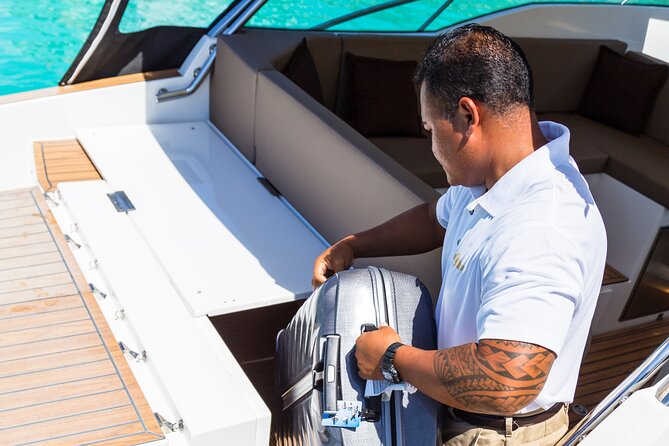 Bora Bora Private Arrival Airport to Hotels Boat Transfer - From your luggage to a private Lady Pearl boat