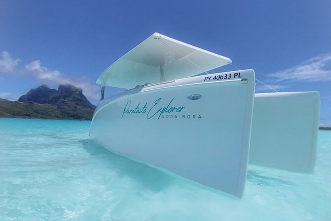 Bora Bora Private Solar Boat Experience - A quiet start from Matira Beach