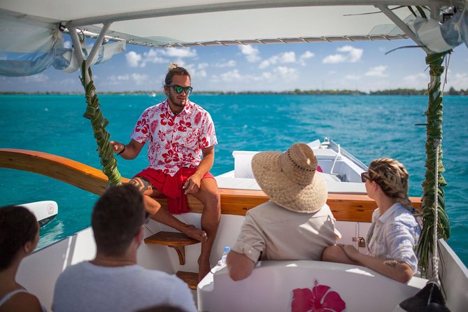 Bora Bora Sunset Cruise and Dinner at St James restaurant - Champagne, fruit, and music on the water
