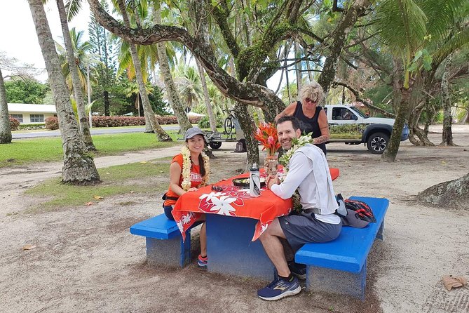 'Explore' Rarotonga Guided Bike Tour with Lunch and Swim - Swimming at Papaaroa Beach