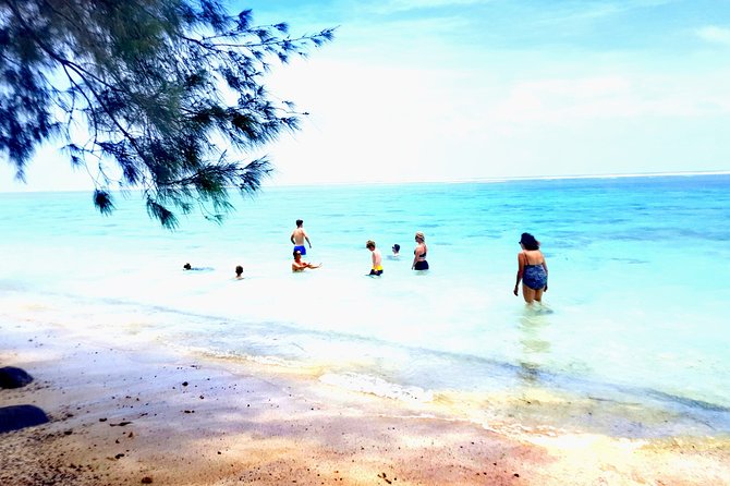 'Explore' Rarotonga Guided Bike Tour with Lunch and Swim - Lunch beneath the coconut trees