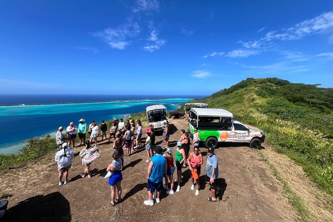 Full Day Combo 4X4 Adventure Tour & Motu FANFAN Pass with Buffet - Two sides of Bora Bora in one day
