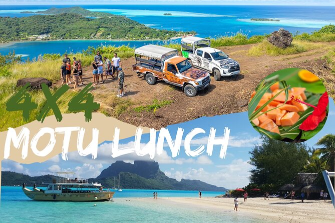 Full Day Combo 4X4 Adventure Tour & Motu FANFAN Pass with Buffet - Faanui’s marae, plants, and fruit tasting
