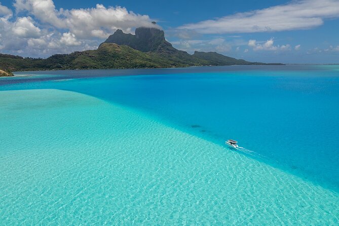 Full Day Solar Boat–Explores Bora Bora at the Rhythm of the Lagoon - A sandbank built for slowing down