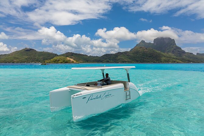 Full Day Solar Boat–Explores Bora Bora at the Rhythm of the Lagoon - Leopard rays and another look below the surface