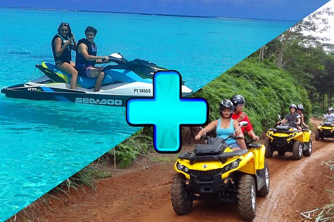 Grand Magic Combo Jetski 3h00 + Quad 3h30 - Coral Garden snorkeling at Motu Tiahura