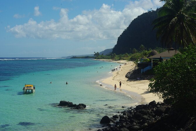 Guided Tour to Primeval Crystal Waters of Samoa - Piula Cave Pool beside the ocean