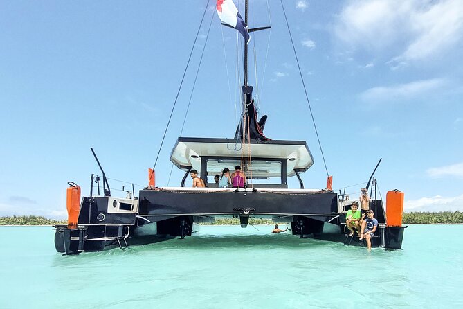 LUXURY PRIVATE Catamaran Bora Bora : Full-Day Trip - Mount Otemanu views from the water