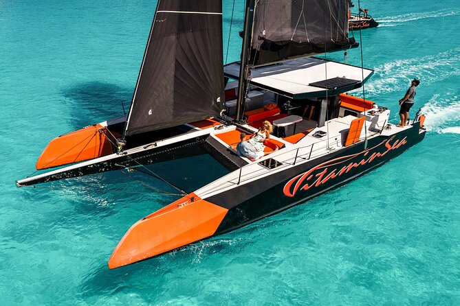 LUXURY PRIVATE Catamaran Bora Bora : Full-Day Trip - Swimming in a sheltered bay