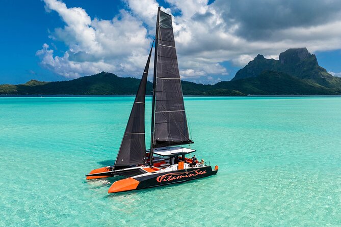 LUXURY PRIVATE Catamaran Bora Bora : Half-Day Trip - The Snorkeling Stop: Clear Water and Marine Life