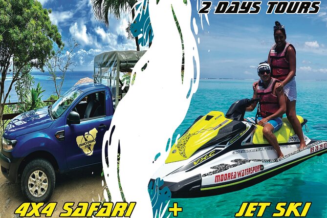 Medium Magical Combo in Moorea of 2 hours of Jetski and 3h30 of Quad - Motu Tiahura and the coral garden