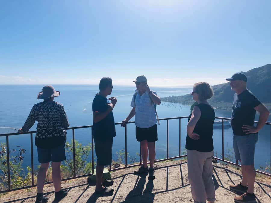 Moorea:4X4 safari excursion between land and sea with lunch - Belvedere views over Cook and Opunohu bays