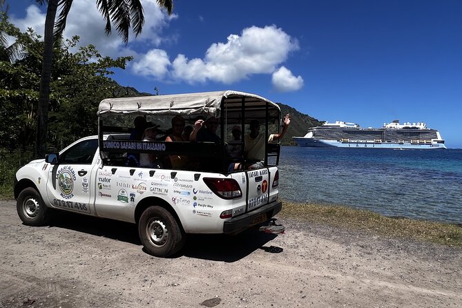 Moorea Cruise Ships: 4x4, Belvedere, Pineapple, & Magic Mountain - Belvedere Lookout puts Moorea in context