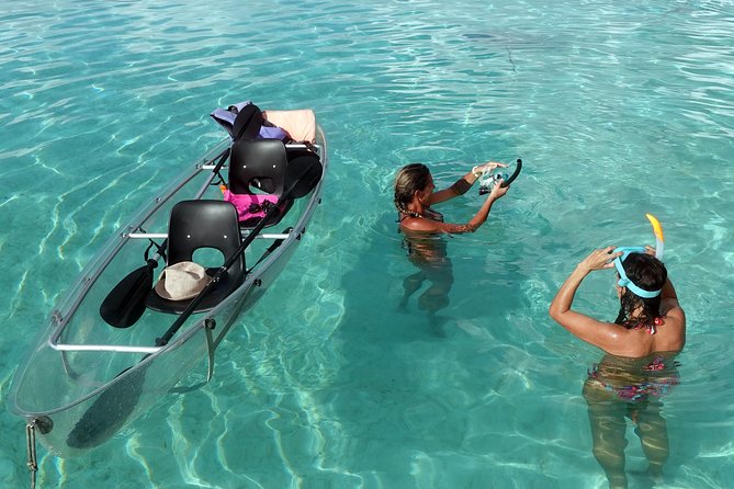 Moorea Lagoon Tour by Transparent Kayak - Snorkeling with stingrays and black-tip sharks