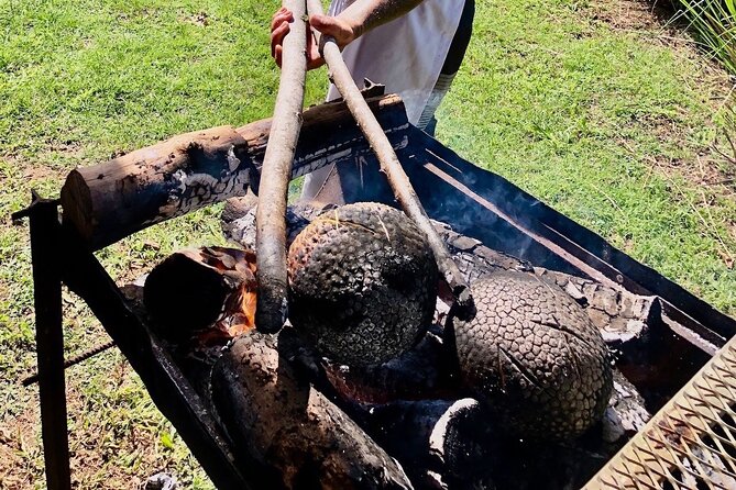 Polynesian culinary experience - Coconut Bread, Breadfruit, and Banana Leaves