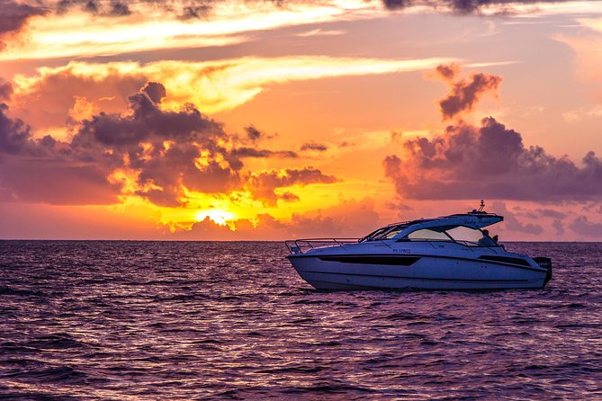 Private Bora Bora Sunset Cruise - The Lady Pearl boat and its panoramic sunroof