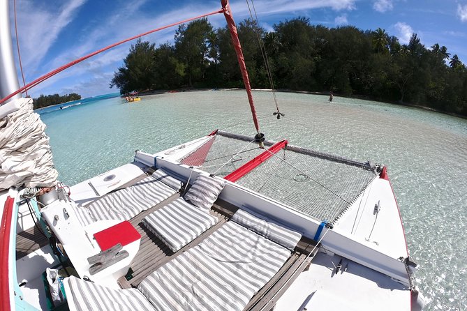 PRIVATE Full Day Tour : Moorea Snorkeling & Sailing on a Catamaran named Taboo - Snorkeling among rays, sharks, and coral gardens