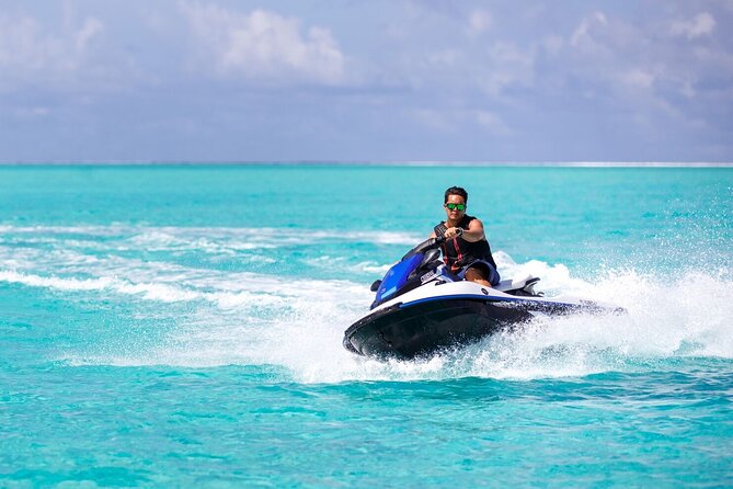 Private Guided Jet Ski Tour in Bora Bora - Cooling off in the lagoon