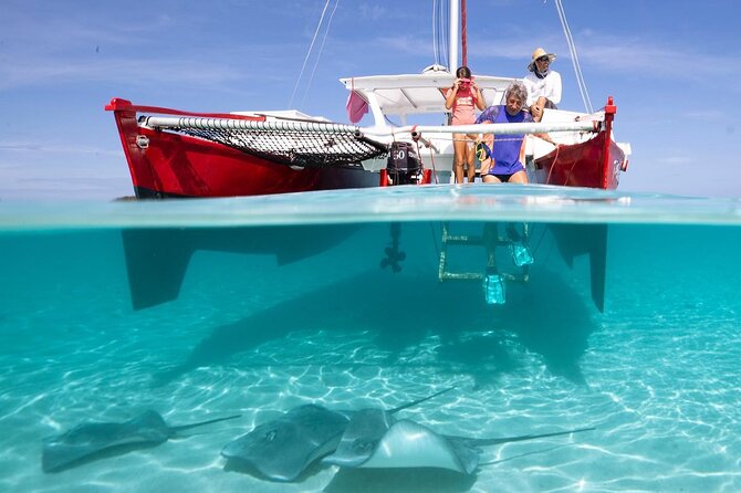 PRIVATE Sunset Tour: Moorea Snorkeling on a Catamaran named Taboo - Boarding Taboo and Settling Into the Catamaran