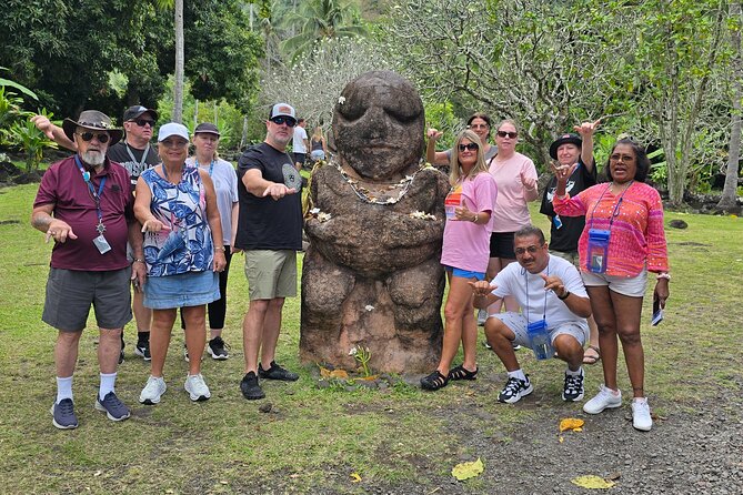 Small Group Shared Tahiti Circle Island Waterfalls and Views - Mara’a Grotto: cool shade and a clear spring pool