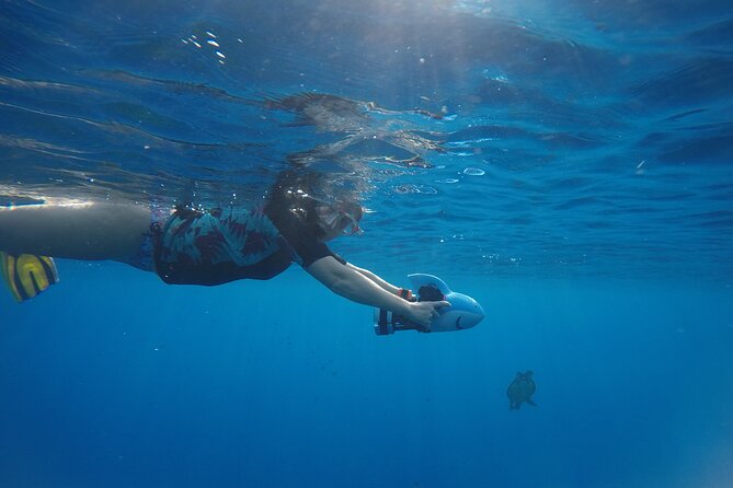 Snorkeling EN Underwater Scooter in Tahiti - Turtles, rays, and small lagoon sharks