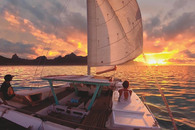 Sunset Cruise : Moorea Sailing on a Catamaran named Taboo - Why Taboo makes a good sunset boat