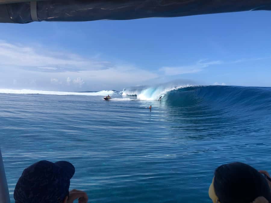Tahiti: Teahupoo Wave Watching Tour - Leaving the lagoon for the famous break