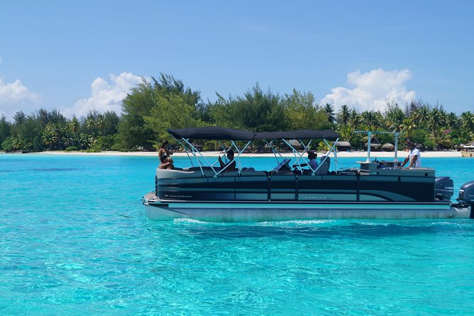 Toa Boat Bora Bora Private Lagoon tour with Lunch on Entertainer Bar Boat - What the reef shark and ray stops are like