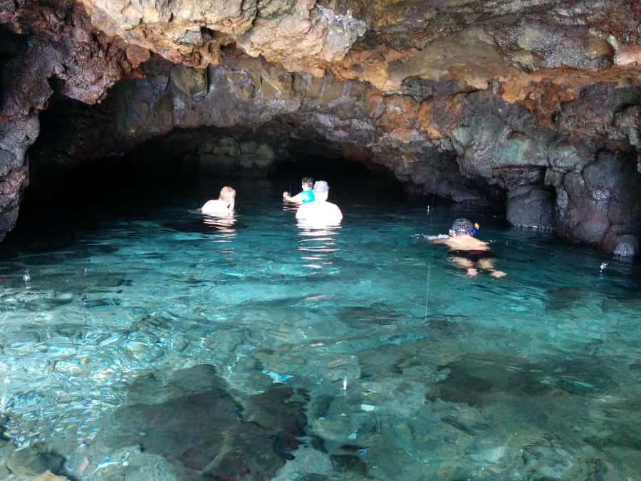 Tour of Primeval Crystal Waters of Samoa - Piula Cave Pool adds shade and a different feel