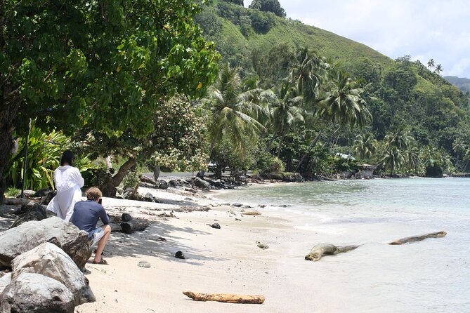 Unique Tahiti tour to Teahupoo, small group, full day combo tour - Taharuu Beach and the black-sand coast