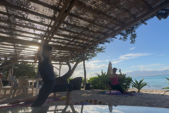Yoga at sunrise at Sofitel Moorea, overlooking Tahiti - The practical value of $30.37