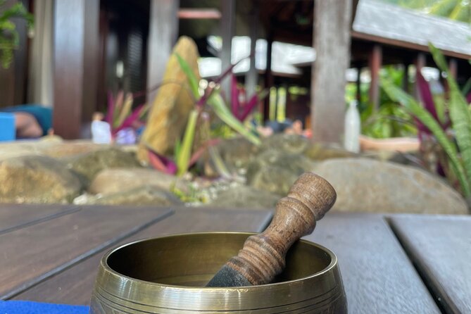 Yoga at sunrise at Sofitel Moorea, overlooking Tahiti - Fitting the class into your Moorea morning